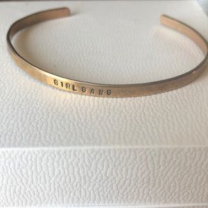 Brass Trendy Girl Gang Bracelet